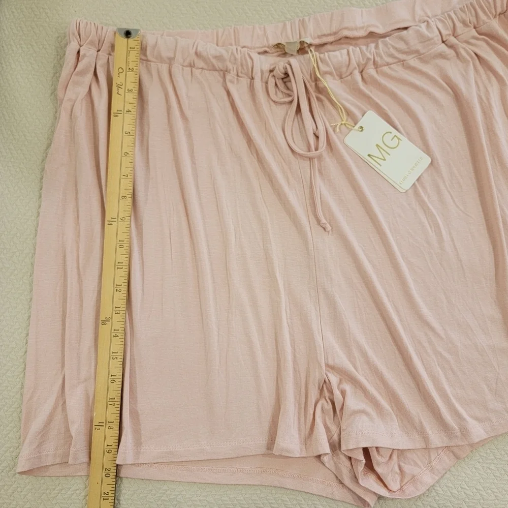 NEW Maria Gabrielle Women's Pink Sleep Shorts Size 3X Nightwear